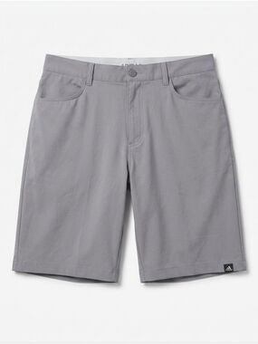 Adidas Gray Knee Length Flat Front Shorts